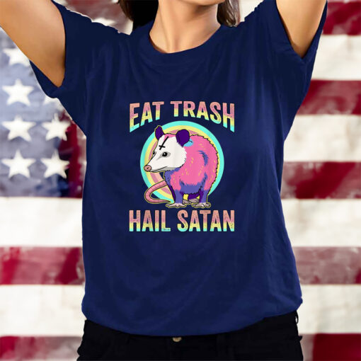 Possum Shirt Eat Kawaii Pastel Goth Trash Hail Satan T-Shirts