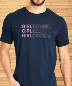 Raygunsite Girl Dinner Math Power Shirts