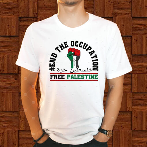 Retro Vintage Free Palestine End The Occupation And Stand For Justice Shirt