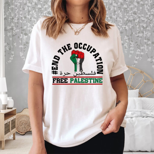 Retro Vintage Free Palestine End The Occupation And Stand For Justice Shirts
