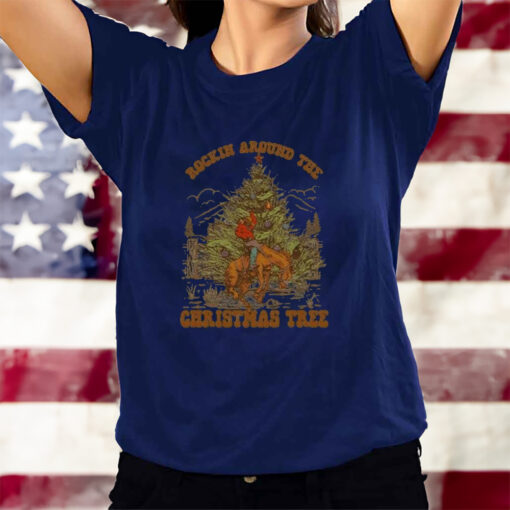 Rockin Around The Christmas Tree Print Sweat T-Shirts