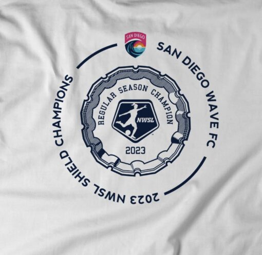San Diego Wave FC - 2023 Shield Champs Circle Shirt & Hoodie