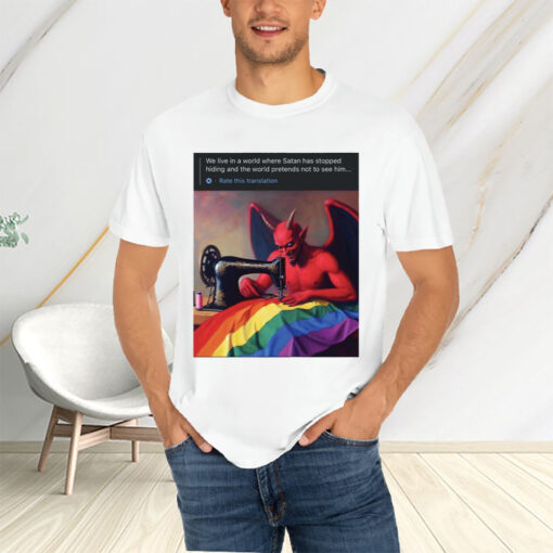 Satan Sewn With The LGBT Flag T-Shirtt