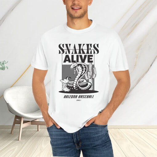 Snakes Really Alive Arizona Baseball T-Shirts