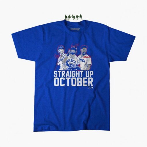 Straight Up Texas October T-Shirt - Seager Semien Adolis