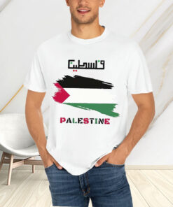 Support Palestine Arabic Script T-Shirts