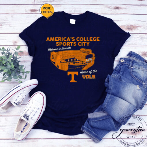 Tennessee America's College Sports City T-Shirts