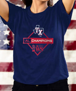 Texas Rangers 2023 American League Champions Diamond Icon T-Shirts