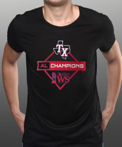 Texas Rangers 2023 American League Champions Diamond Icon T-Shirtt