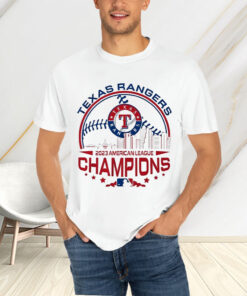 Texas Rangers 2023 American League Champions Skyline T-Shirts