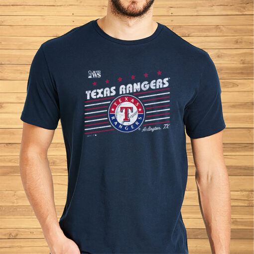 Texas Rangers Majestic Threads 2023 World Series Local Lines Shirt