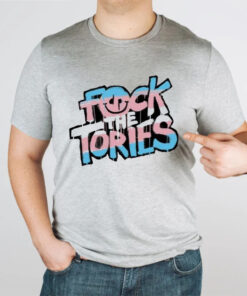 Trans Flag Colours Fuck The Tories T-Shirts