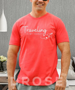 Traveling Is My Therapy Sweat T-Shirt