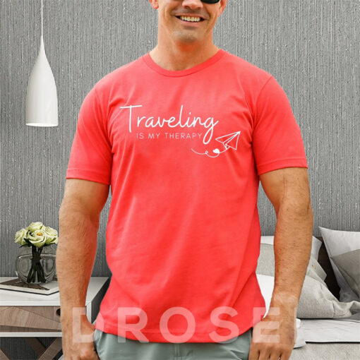 Traveling Is My Therapy Sweat T-Shirt