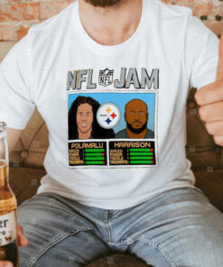 Troy Polamalu and James Harrison Pittsburgh Steelers Homage NFL Retired Jam T-Shirt