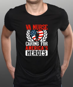 Va Nurse Americas Heros Merica US Flag Patriot Veterans Day T-Shirtt