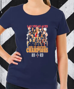 Vintage 2023 WNBA Back 2 Back Las Vegas Aces Champions 2022-2023 TShirt