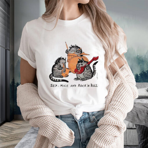 Vintage B Kliban Sex Mice And Rock N Roll Crazy T-Shirtt