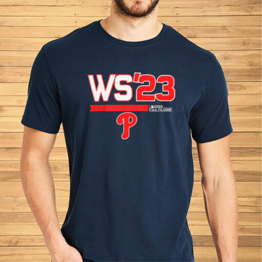 WS’ 23 Philadelphia Phillies 2023 World Series Logo Shirts