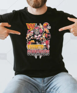 Washington Commanders Football Mascot 2023 Vintage T-Shirt