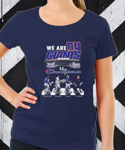 We Are New York Giants The Champion Abbey Road Signatures T-Shirt