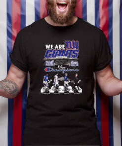 We Are New York Giants The Champion Abbey Road Signatures TShirt