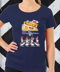 We Are The Champions Kansas City Chiefs Abbey Road Signatures 2023 TShirt