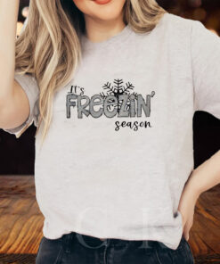 Women’S Casual Freezin’ Season Printed Long Sleeve Sweat T-Shirt