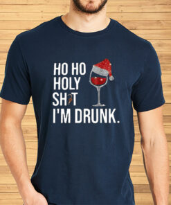 Women’S Ho Ho Holy Shit I’M Drunk Printed Casual Shirts