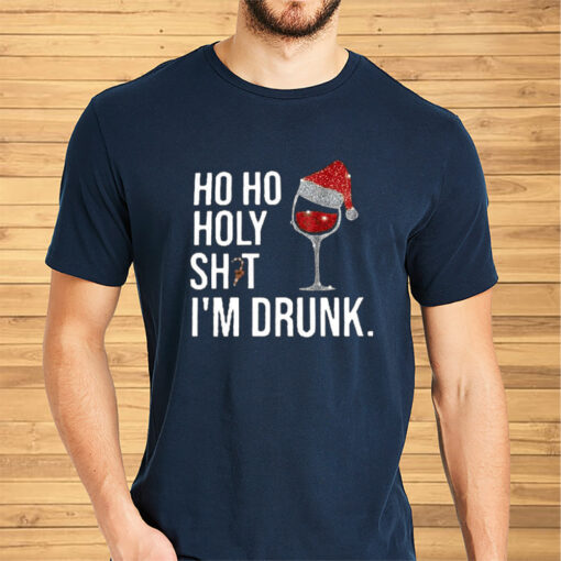 Women’S Ho Ho Holy Shit I’M Drunk Printed Casual Shirts