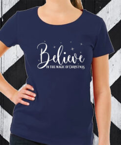 Women’s Believe In The Magic Of Christmas Print TShirt