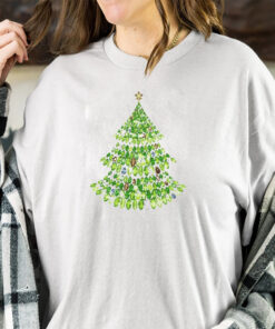 Women’s Crystal Christmas Tree Sweat T-Shirt