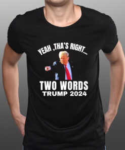 Yeah Tha’s Right Two Words Trump 2024 T-Shirtt