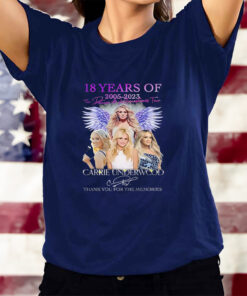 18 Years Of 2005 – 2023 Denim Rhinestones Tour Carrie Underwood Thank You For The Memories T-Shirts