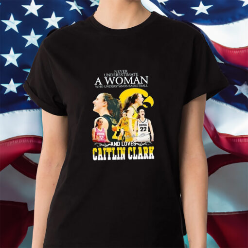 2023 Never Underestimate A Woman Who Understands Basketball And Loves Caitlin Clark Shirt