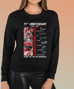 77th Anniversary 1946 – 2023 Niners Thank You For The Memories TShirt