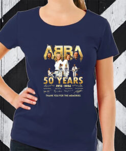 Abba 50 Years 1974 – 2024 Thank You For The Memories T-Shirts