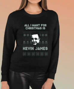 All I Want For Christmas Is Kevin James Ugly Sweater Fan T-Shirt