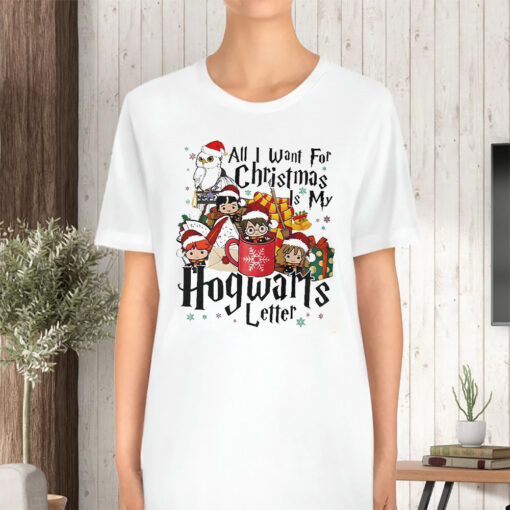 All I Want For Christmas Is My Hogwarts Letter Sweat T-Shirt