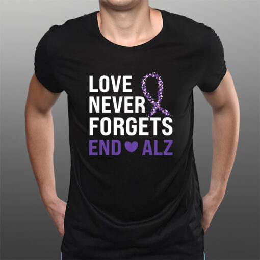 Alzheimer’s Awareness Purple Ribbon Dementia Mom Dad Grandp T-Shirtt