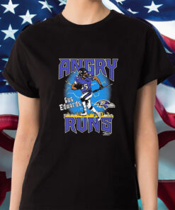 Angry Runs Ravens Gus Edwards Shirt