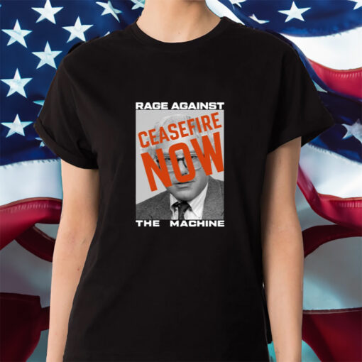 Bernie Sanders Rage Against The Machine Ceasefire Now Shirt