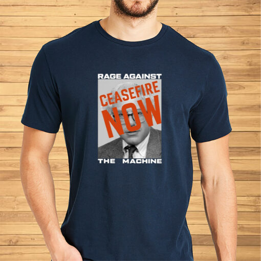 Bernie Sanders Rage Against The Machine Ceasefire Now Shirts