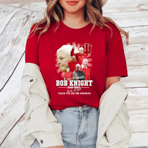 Bob Knight 1940-2023 Thank You For The Memories TShirt