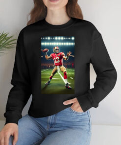 Brock Purdy San Francisco Quarterback Throwing Football Fan T-Shirts