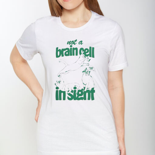 Cat Not A Brain Cell In Sight T-Shirt