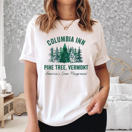 Columbia Inn Pine Tree Vermont Christmas Shirt