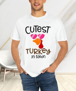 Cutest Turkey In The Town Printed Sweat T-Shirtt