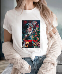 Damien Leone’s Terrifier 3 Christmas Poster T-Shirts