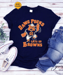 Dawg Pound Let’s Go Cleveland Browns T-Shirt